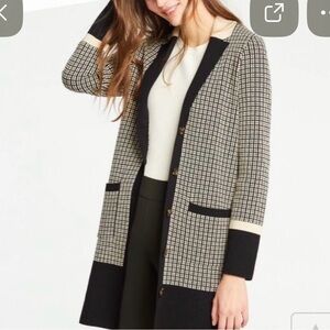 Ann Taylor Colorblock, Plaid, Coatigan